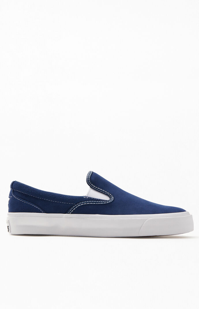 Navy One Star Slip-On Shoes