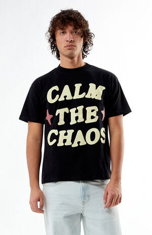 Calm The Chaos Boxy Puff Graphic T-Shirt image number 2