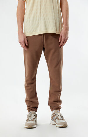 Brown Fleece Jogger Sweatpants image number 1