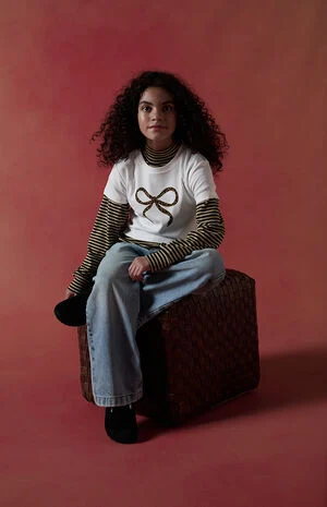 Leopard Bow Skimmer T-Shirt image number 1