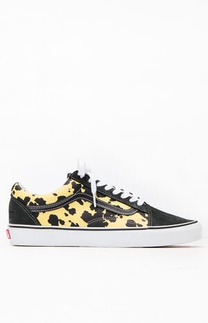 x Vans Yellow Animal Spots Classic Old Skool Shoes image number 1