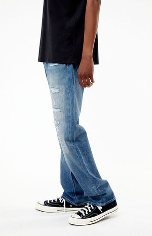 Medium Indigo Blue 501 Original Fit Jeans image number 3