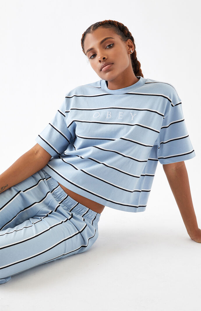 Striped Ronny Mock T-Shirt