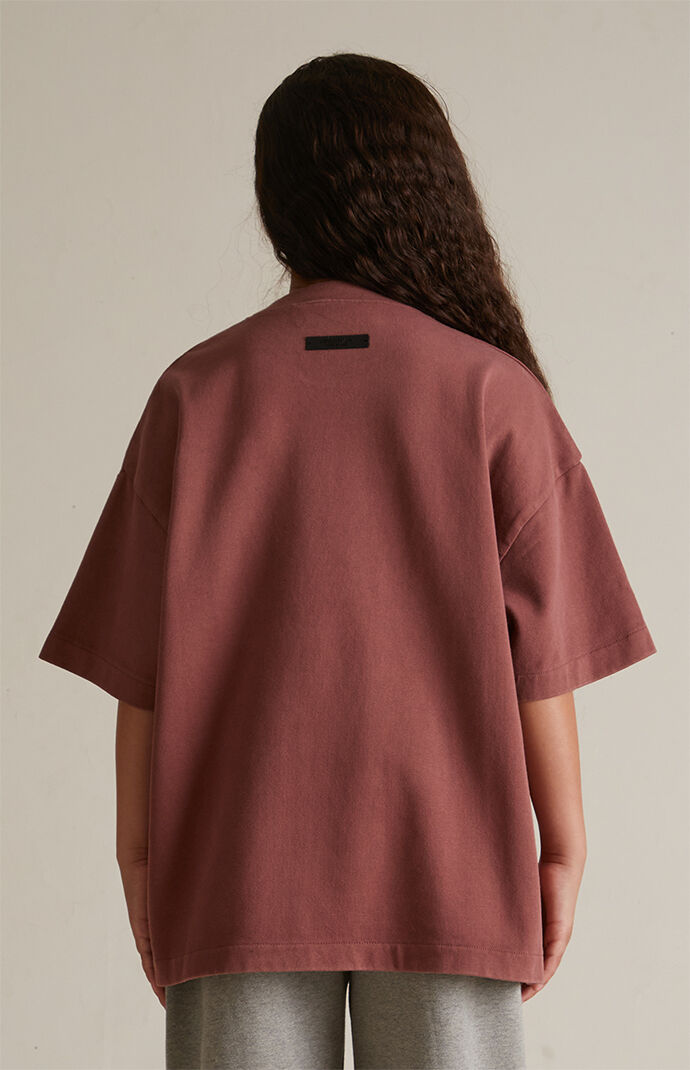 Fear of God Essentials Kids Crimson Heavy T-Shirt | PacSun