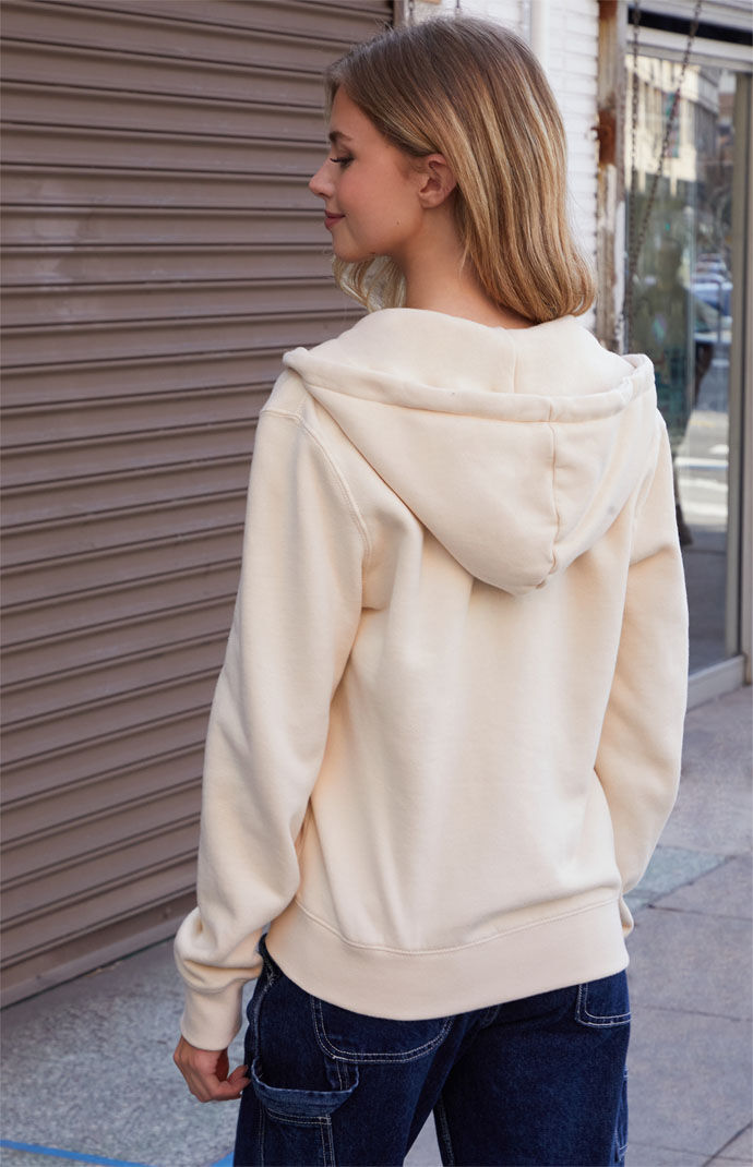 John Galt Off White Christy Full Zip Hoodie PacSun