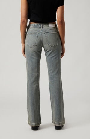 Jade Low Rise Bootcut Jeans Light Indigo Tinted image number 4