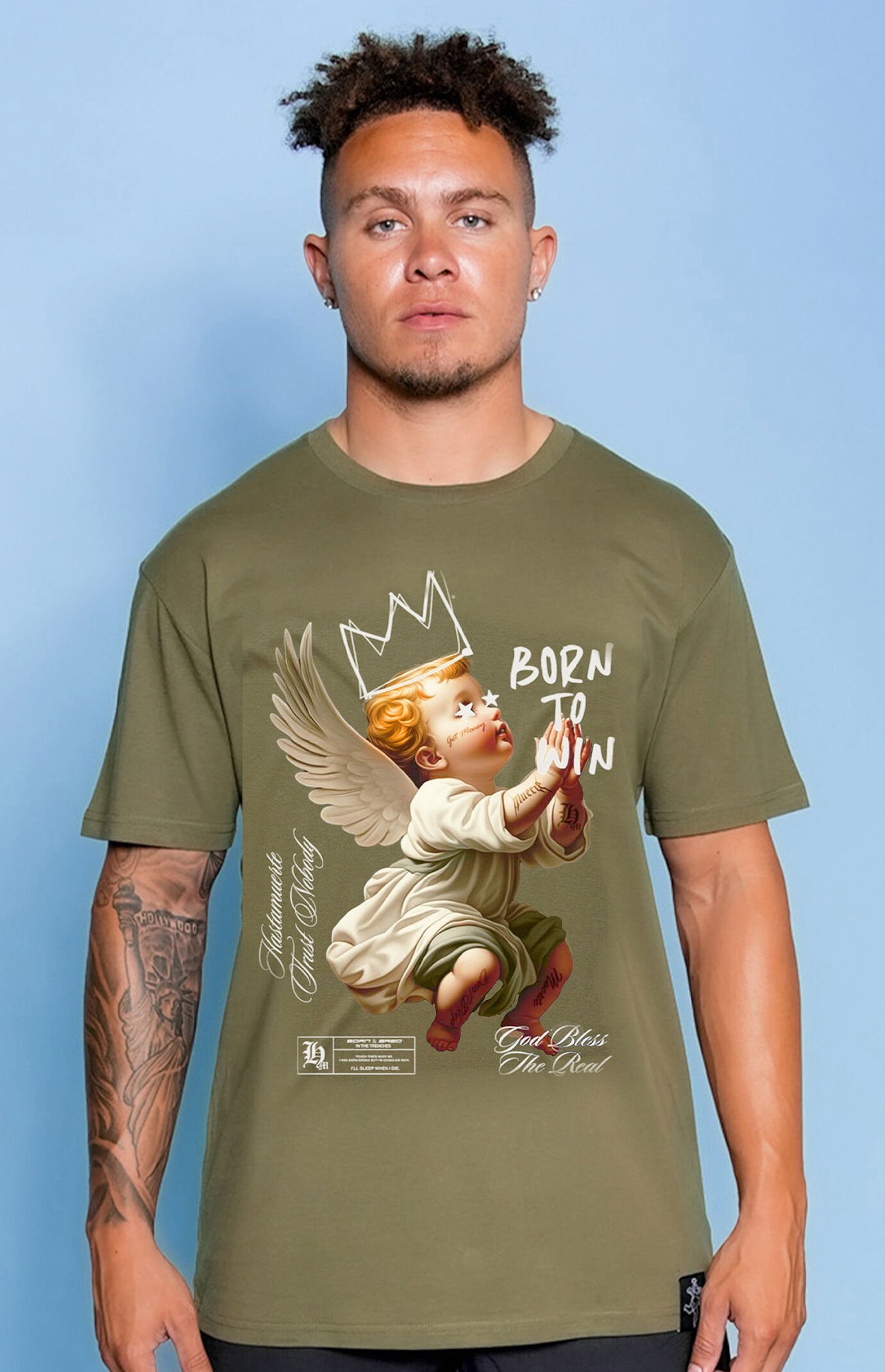 HASTAMUERTE Born To Win Angel Crown T-Shirt