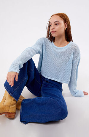 Sea Breeze Cropped Sweater image number 2