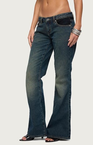 Tatem Lacey Low Rise Flared Jeans image number 2