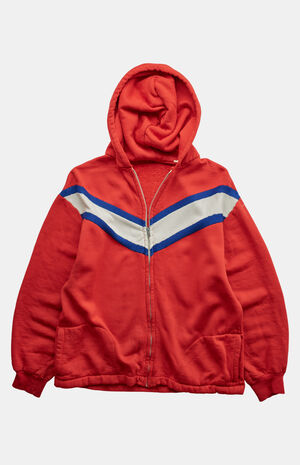 70s Striped Zip Hoodie image number 1