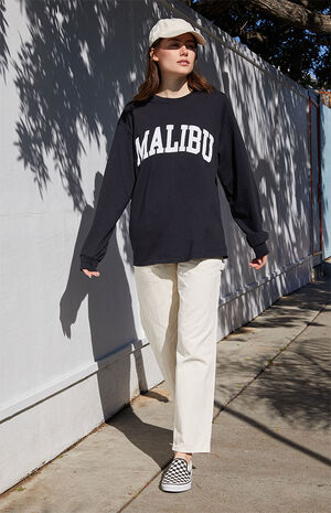 Black Malibu Long Sleeve T-Shirt image number 4