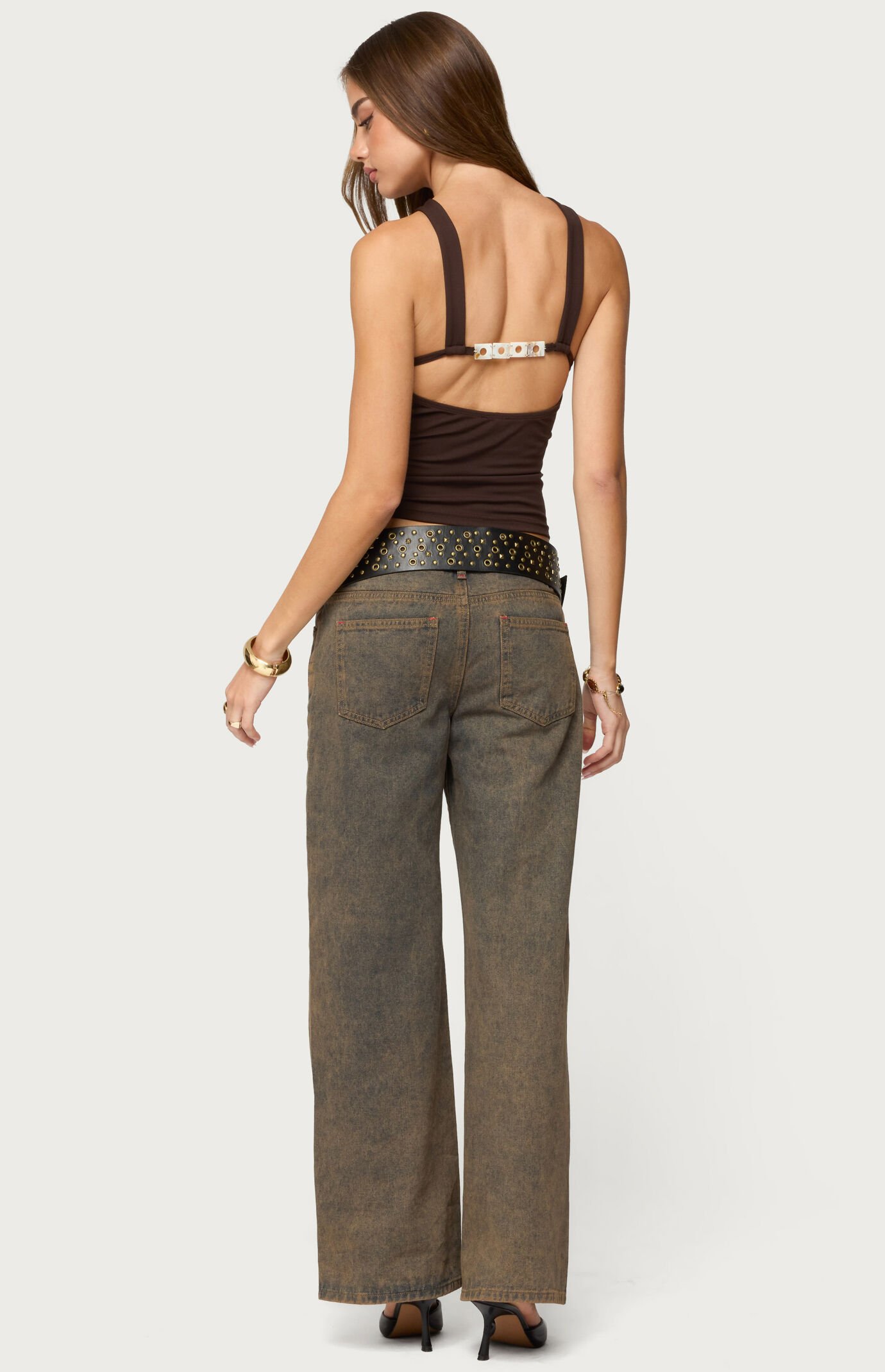 Edikted Dariah Twisted Crisscross Cutout Top