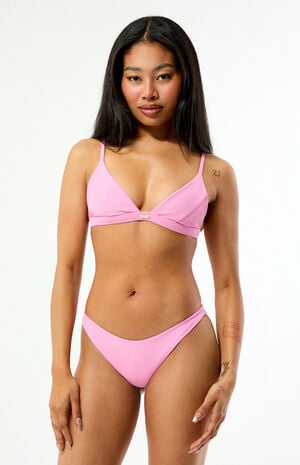 Luna Textured Triangle Bikini Top image number 2