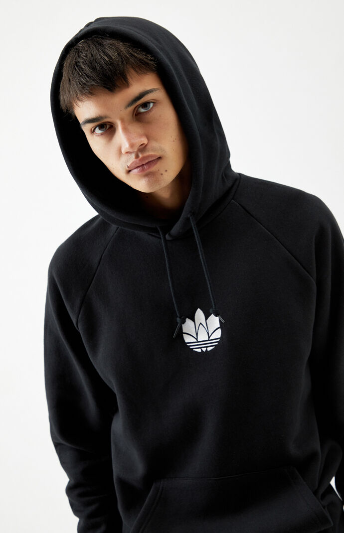 Black & White 3D Trefoil Hoodie