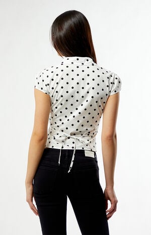Audrey Button Up Collar Top image number 3
