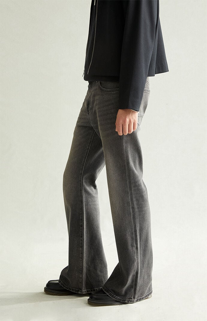 Pacsun Jordan Baggy Bootcut Jeans Washed Black