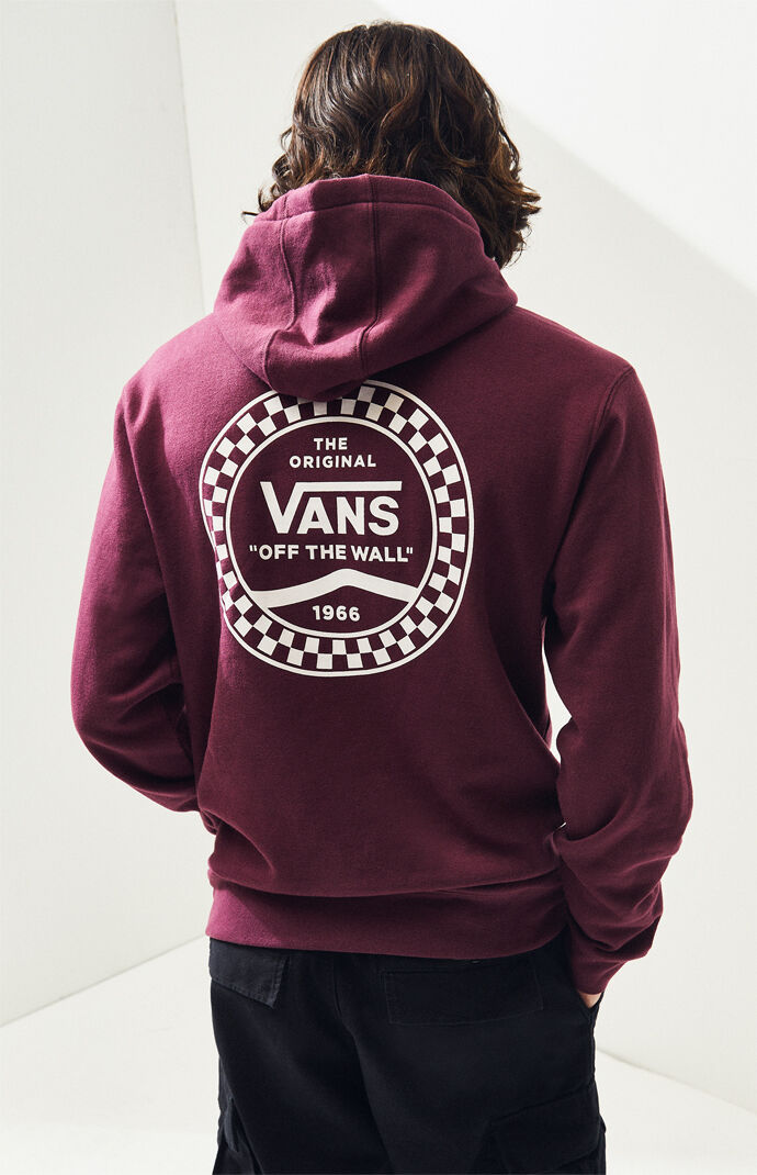 maroon vans hoodie