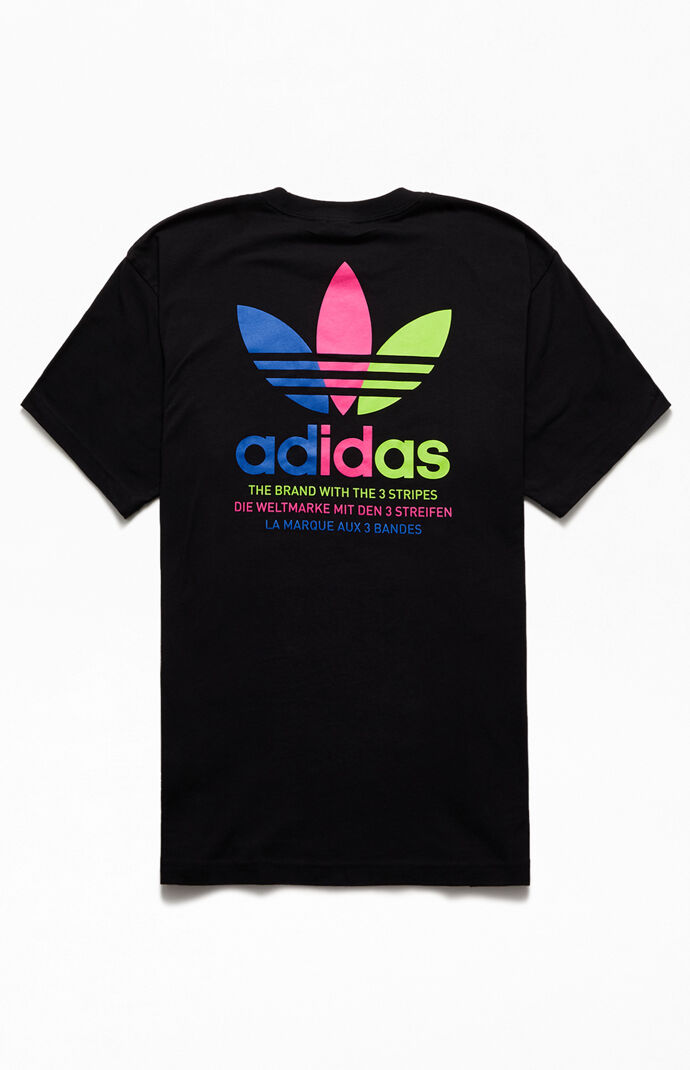 Tricolor Trefoil Short Sleeve T-Shirt