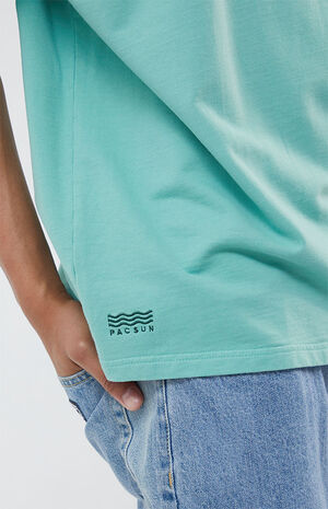 Green Oversized Terry T-Shirt image number 2