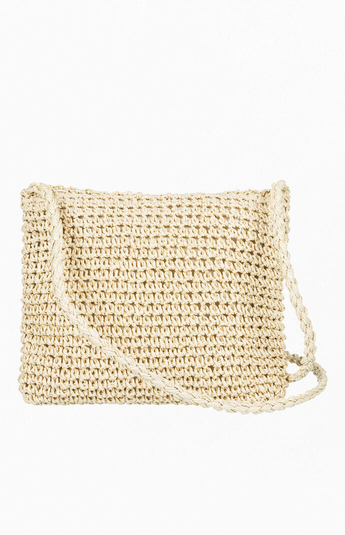 Say Aloha Straw Shoulder Bag