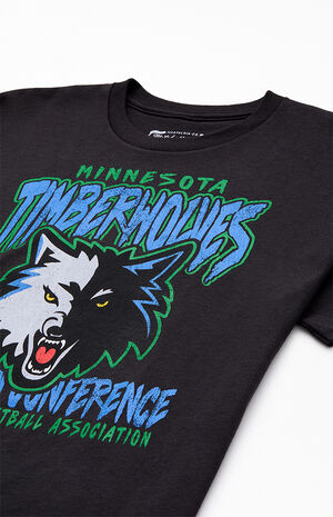 Kids NBA Retro Mascot Timberwolves T-Shirt image number 2