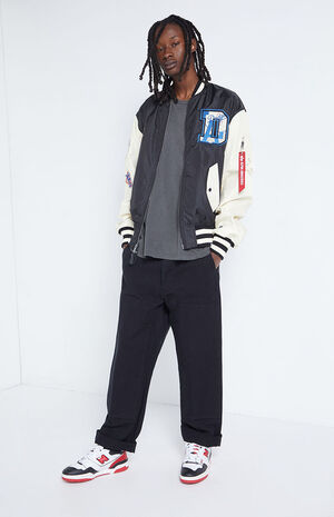 LA Dodgers World Series Reversible Bomber Jacket image number 1