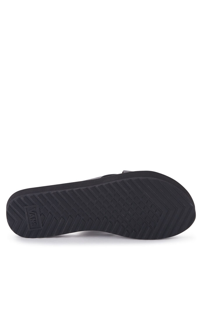 Women's Black Cross Strap Sandals