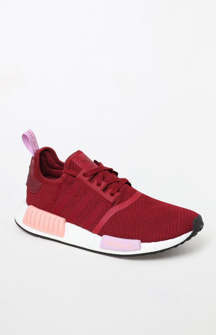 Womens burgundy on sale adidas shoes