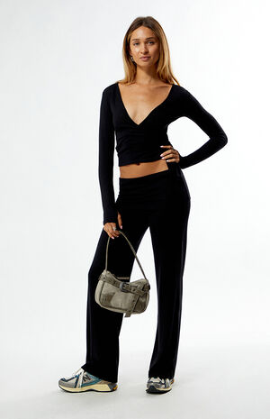 Active Lounge Fold-Over Easy Yoga Pants image number 4