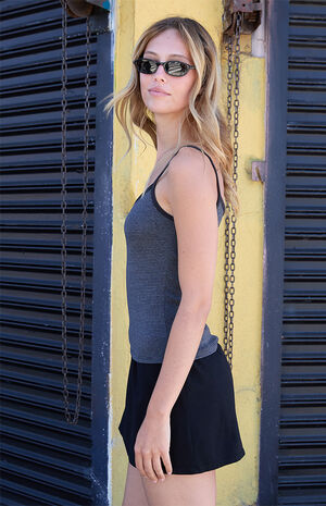Black Skylar Striped Tank Top image number 2