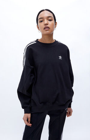 Oversized 3-Stripes Crew Neck Sweatshirt | PacSun