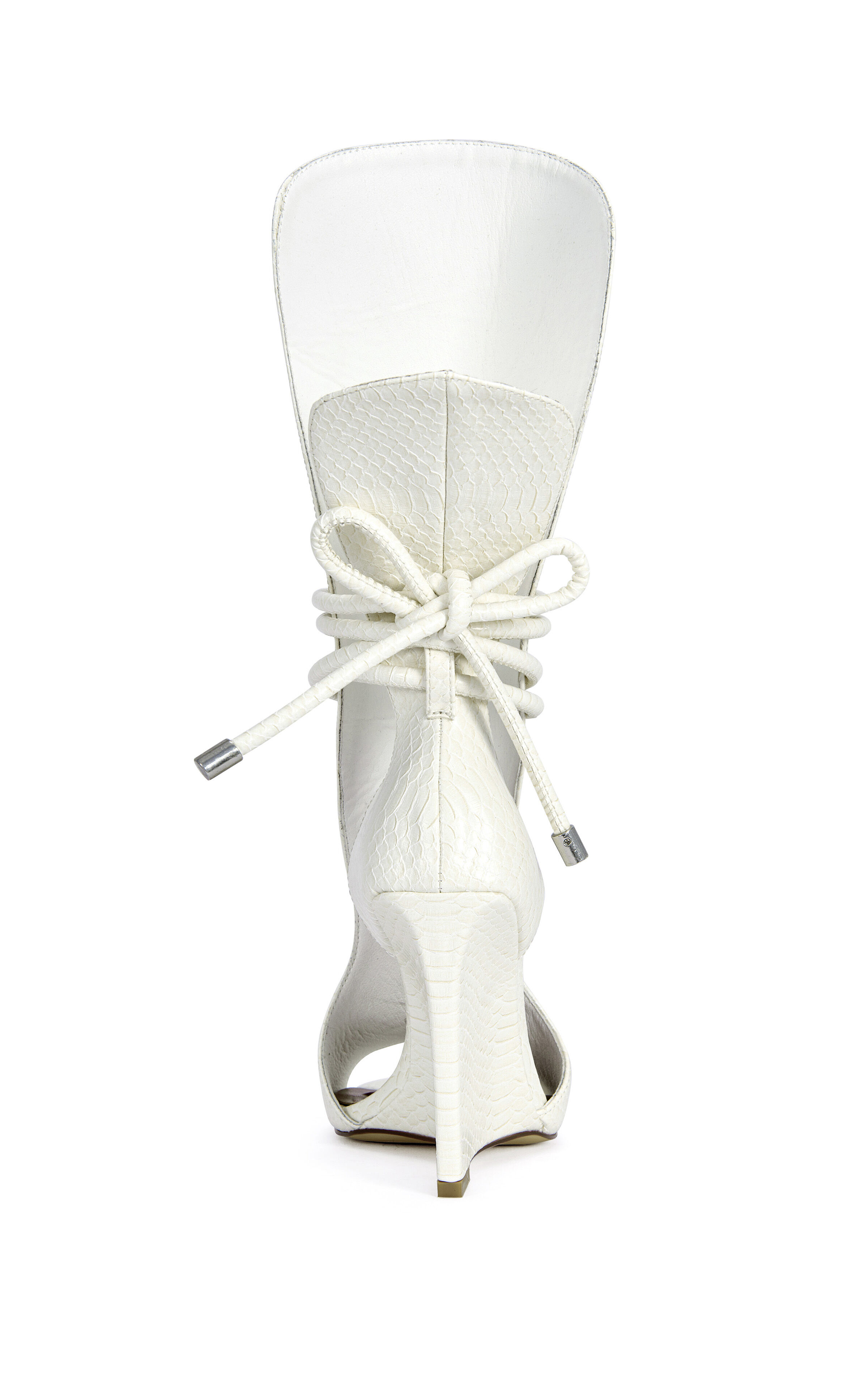 AZALEA WANG Women's Douma White Wedge Sandals