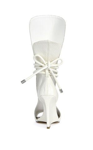 Women's Douma White Wedge Sandals image number 3