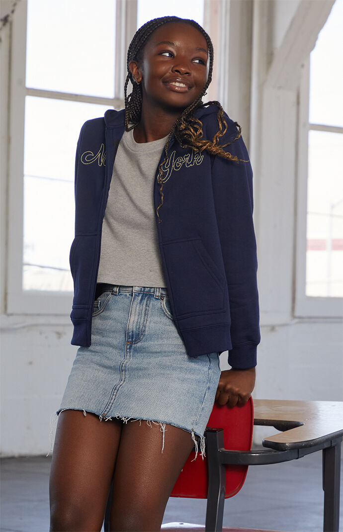 Pacsun Kids Medium Indigo Denim Mini Skirt | PacSun