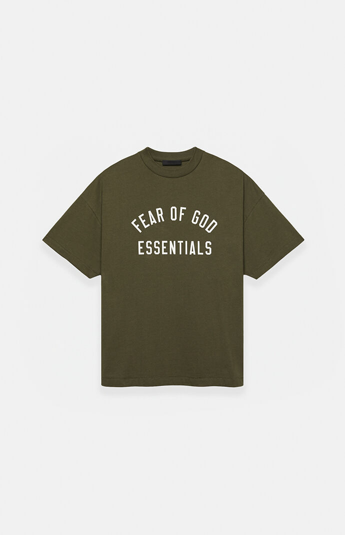 Fear of God Essentials Kids Military Crew Neck T-Shirt | PacSun