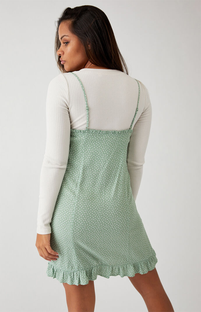 Ruffle Hem Shift Dress