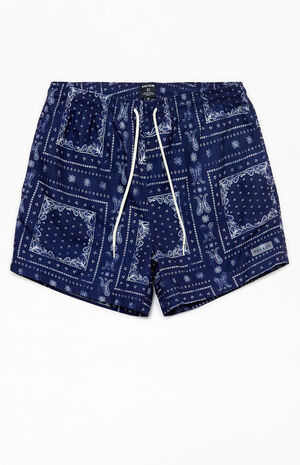 Eco Bandana Block 4.5" Swim Trunks image number 1