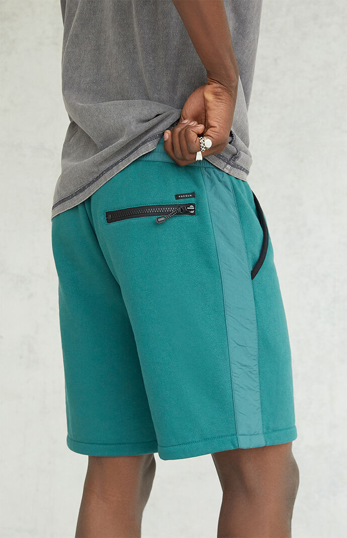 Nylon Volley Mixed Sweat Shorts