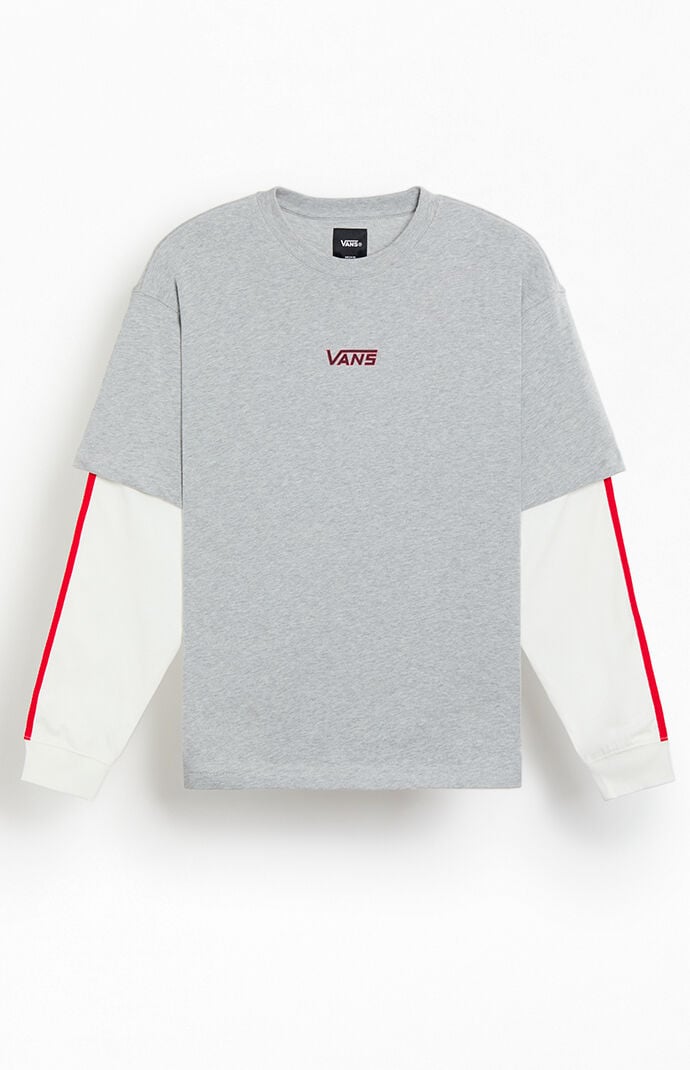 Vans Heather Grey Easy Living Layered Long Sleeve T-Shirt