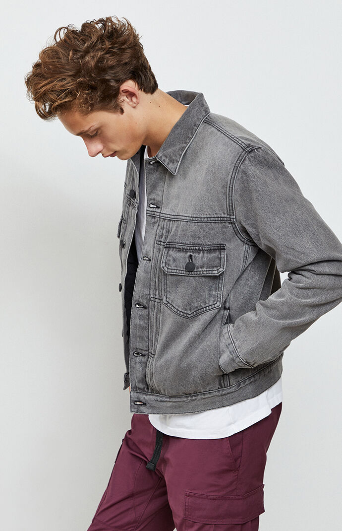 Grey Vintage Fit Denim Jacket