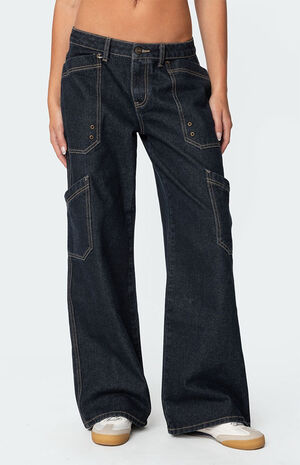 Xana Low Rise Carpenter Jeans image number 2