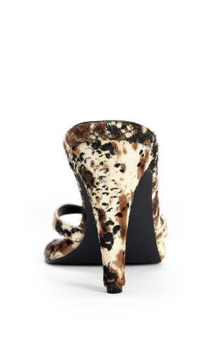 Women's Lewis Cream and Brown Stiletto Sandals image number 3