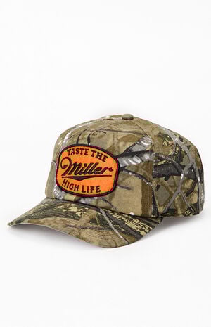 Miller High Life Camo Snapback Hat image number 4