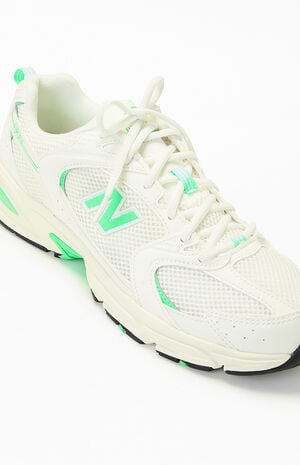 White & Green 530 Sneakers image number 6