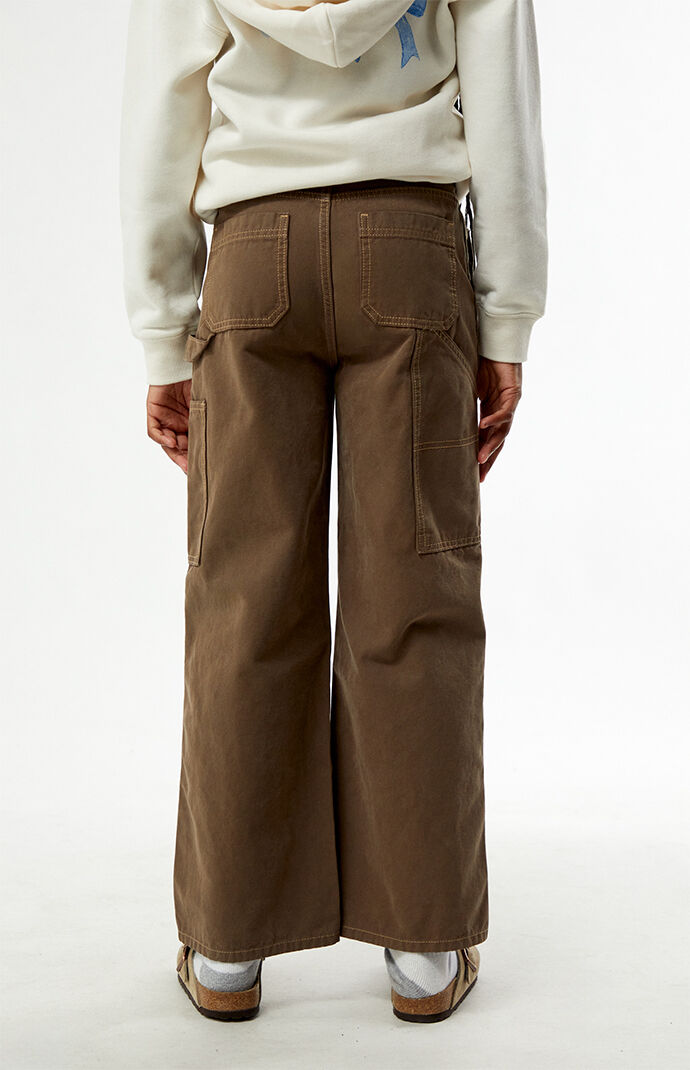 Pacsun Kids Carpenter Baggy Pants Brown