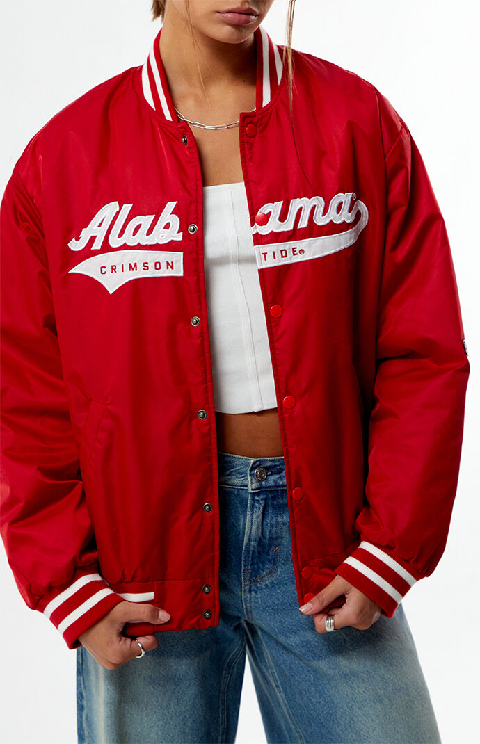 HYPE & VICE Alabama Crimson Tide A-Game Varsity Bomber Jacket