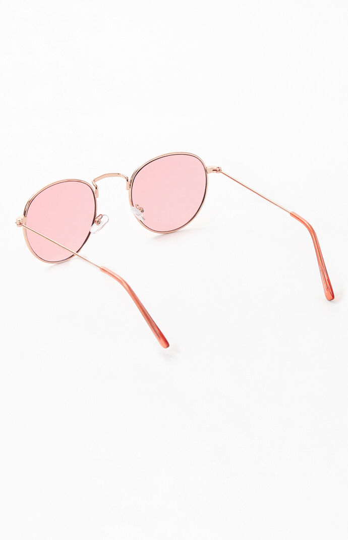 Pink Lennon Round Sunglasses