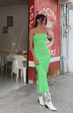 Green Oscar Midi Dress image number 1
