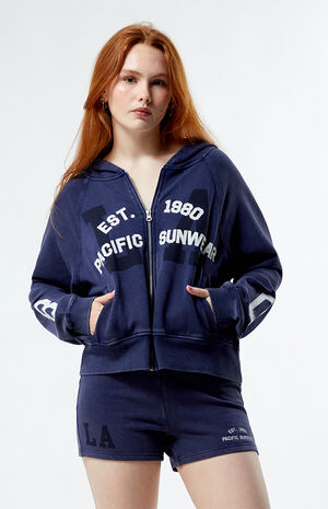 LA Raglan Zip Up Hoodie image number 1