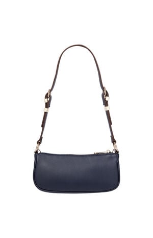 Navy Chain & Studs Shoulder Bag image number 4